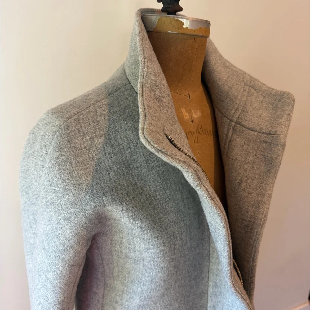 J. Crew Italian Stadium Wool Coat in Heather Dusk Grey - Picture 3 of 10